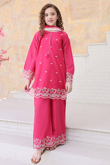 Maya By Shanzey Stitched 3 Piece Emb Cambric Suit-SHK-7204