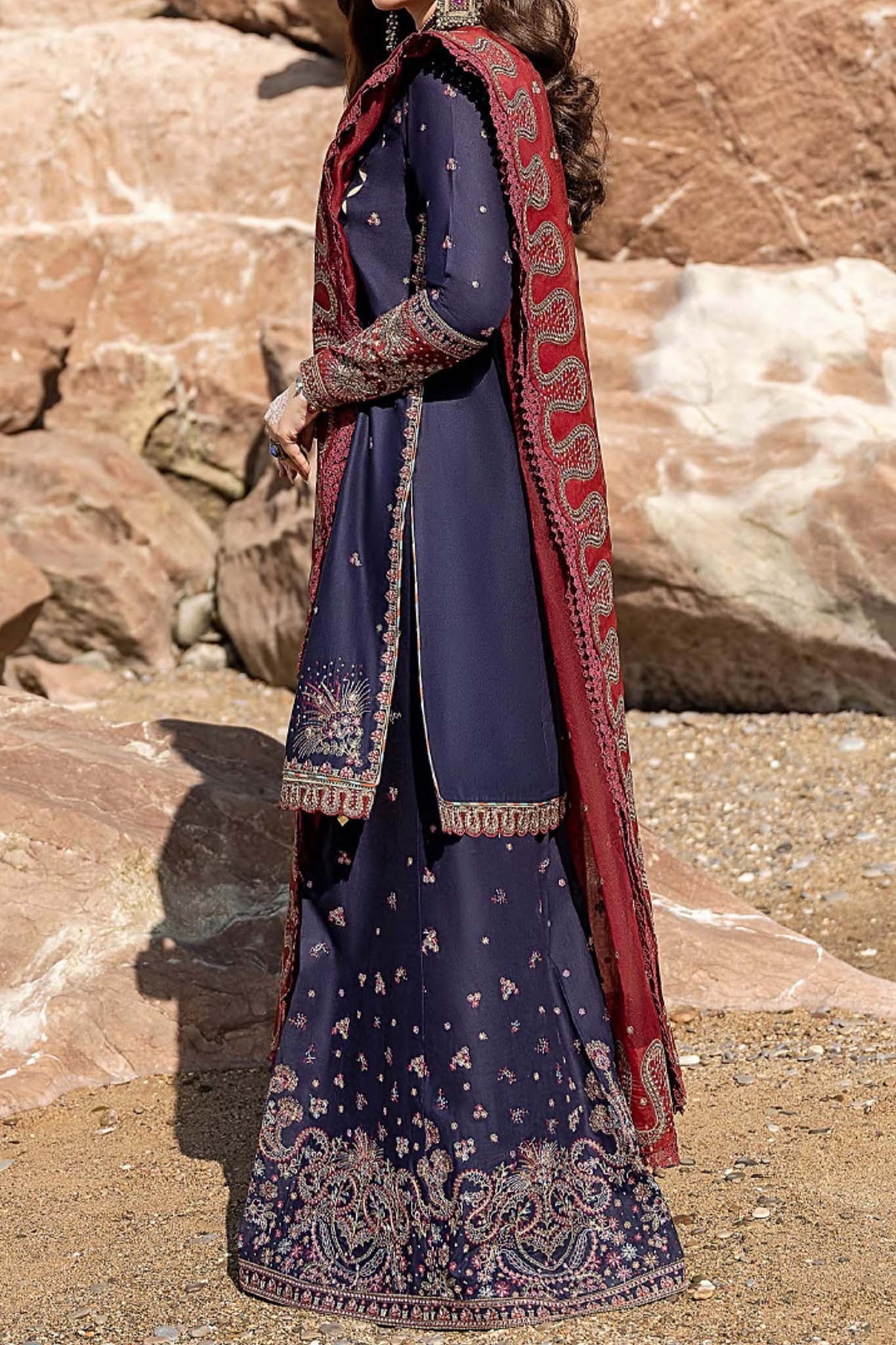 Shahkaar by Jazmin Unstitched 3 Piece Eid Festive Lawn Collection'2023-03-Darya