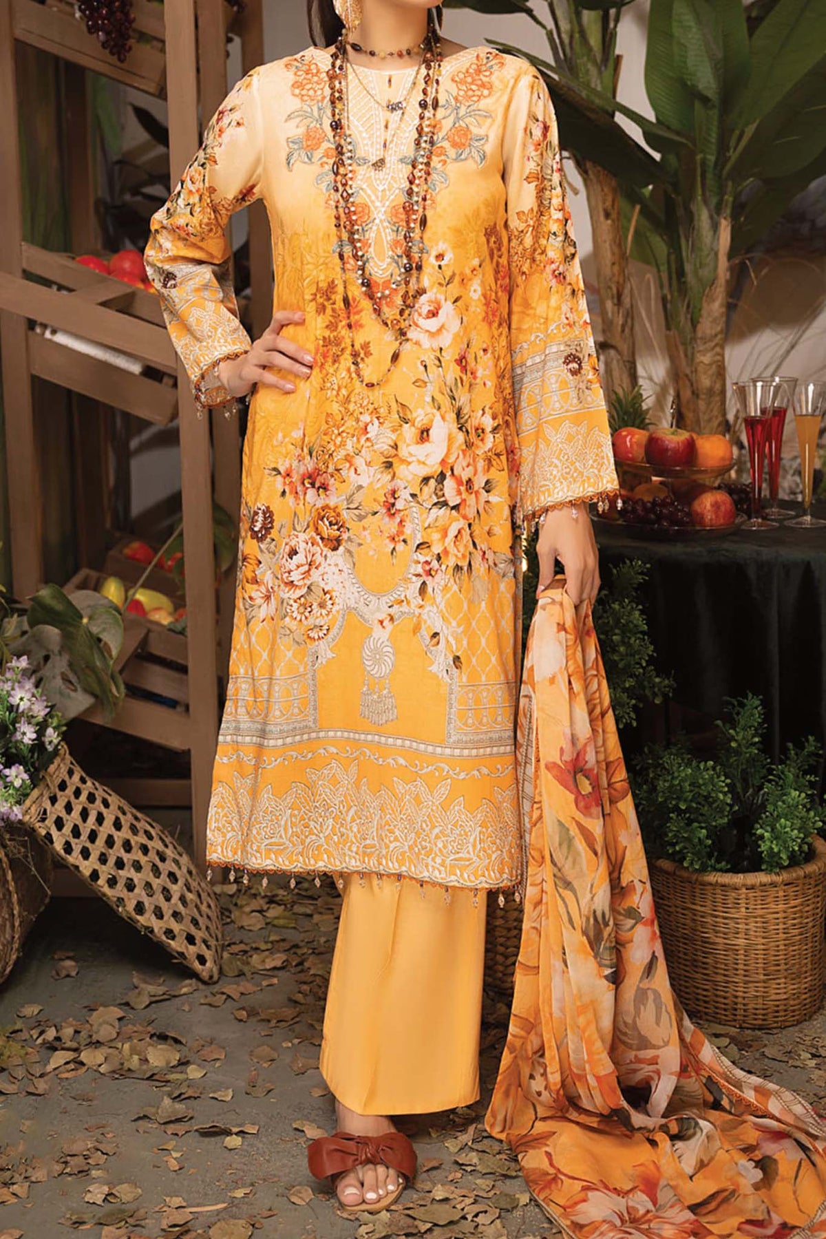 Fantasy by Adan's Libas Unstitched 3 Piece Spring Summer Lawn Collection'2023-FA-05