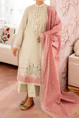 Cross Stitch Unstitched 3 Piece Premium Eid Lawn Collection'2023-15-Verdell Sage