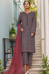Bin Saeed Stitched 3 Piece Printed Cotton Vol-01 Collection'2025-WC-2375-Black
