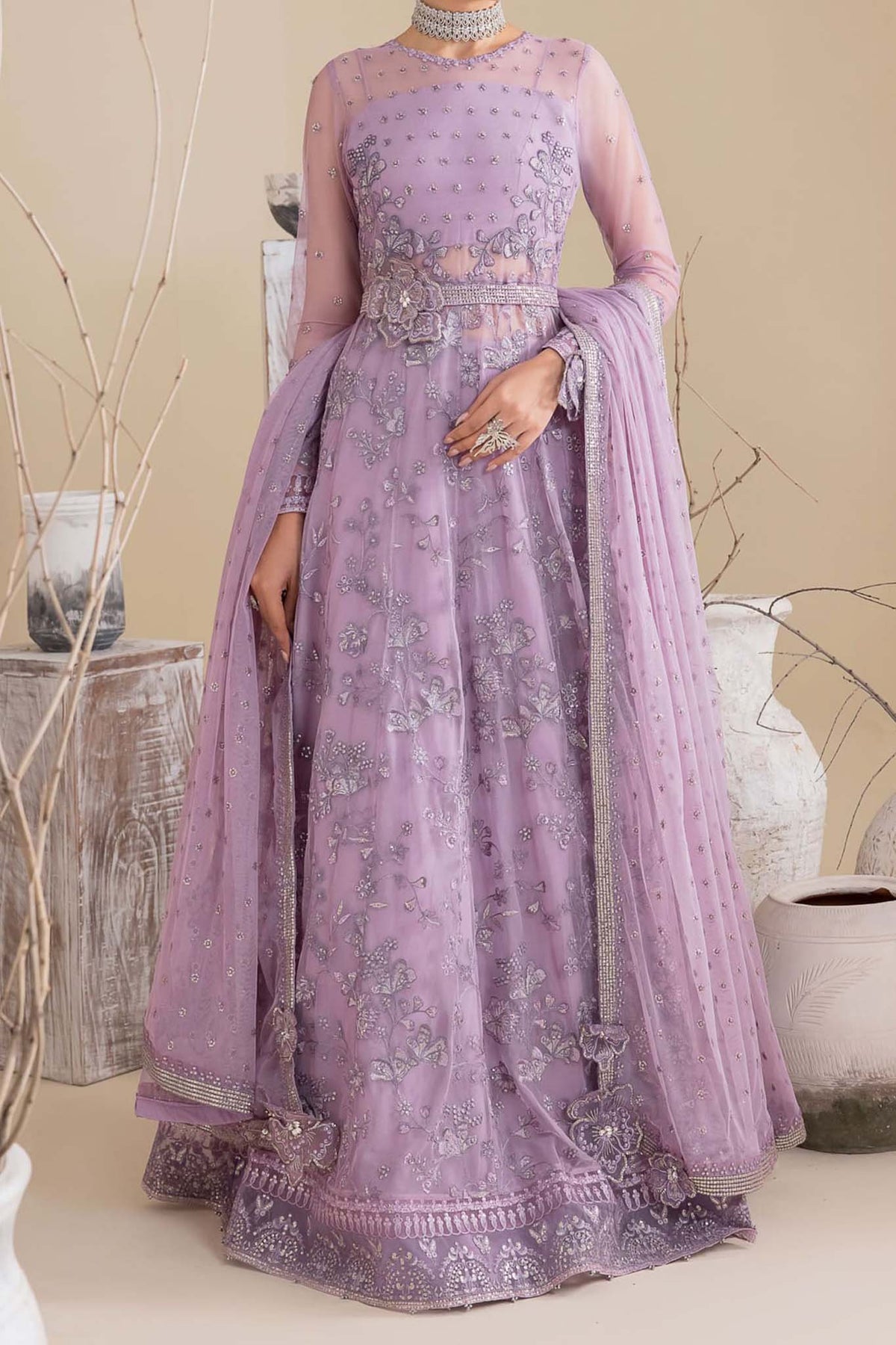 Chinon by Iznik Unstitched 3 Piece Chiffon Collection'2023-CC-25-Rebecca