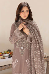 Dastan by Ramsha Unstitched 3 Piece Formals Vol-05 Suit-T-504-Fawn