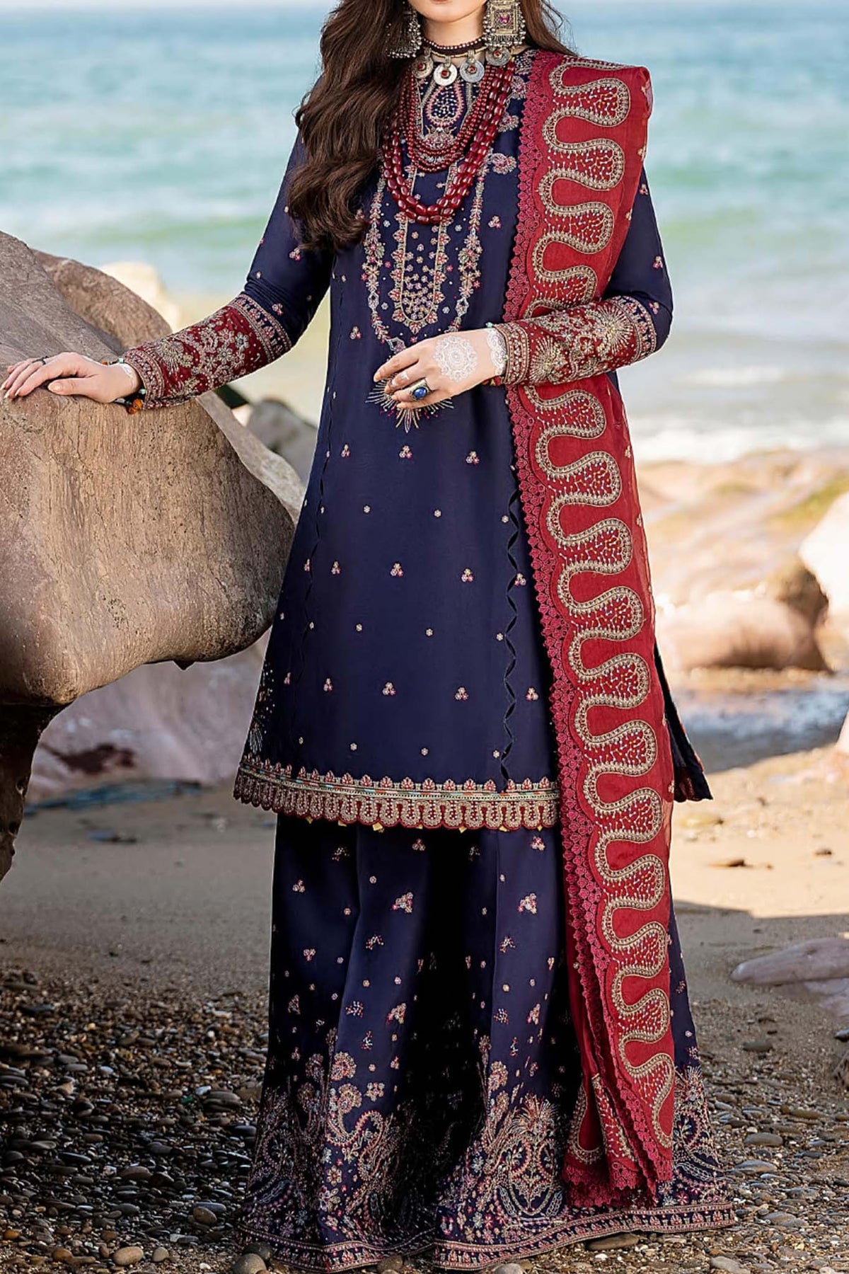 Shahkaar by Jazmin Unstitched 3 Piece Eid Festive Lawn Collection'2023-03-Darya