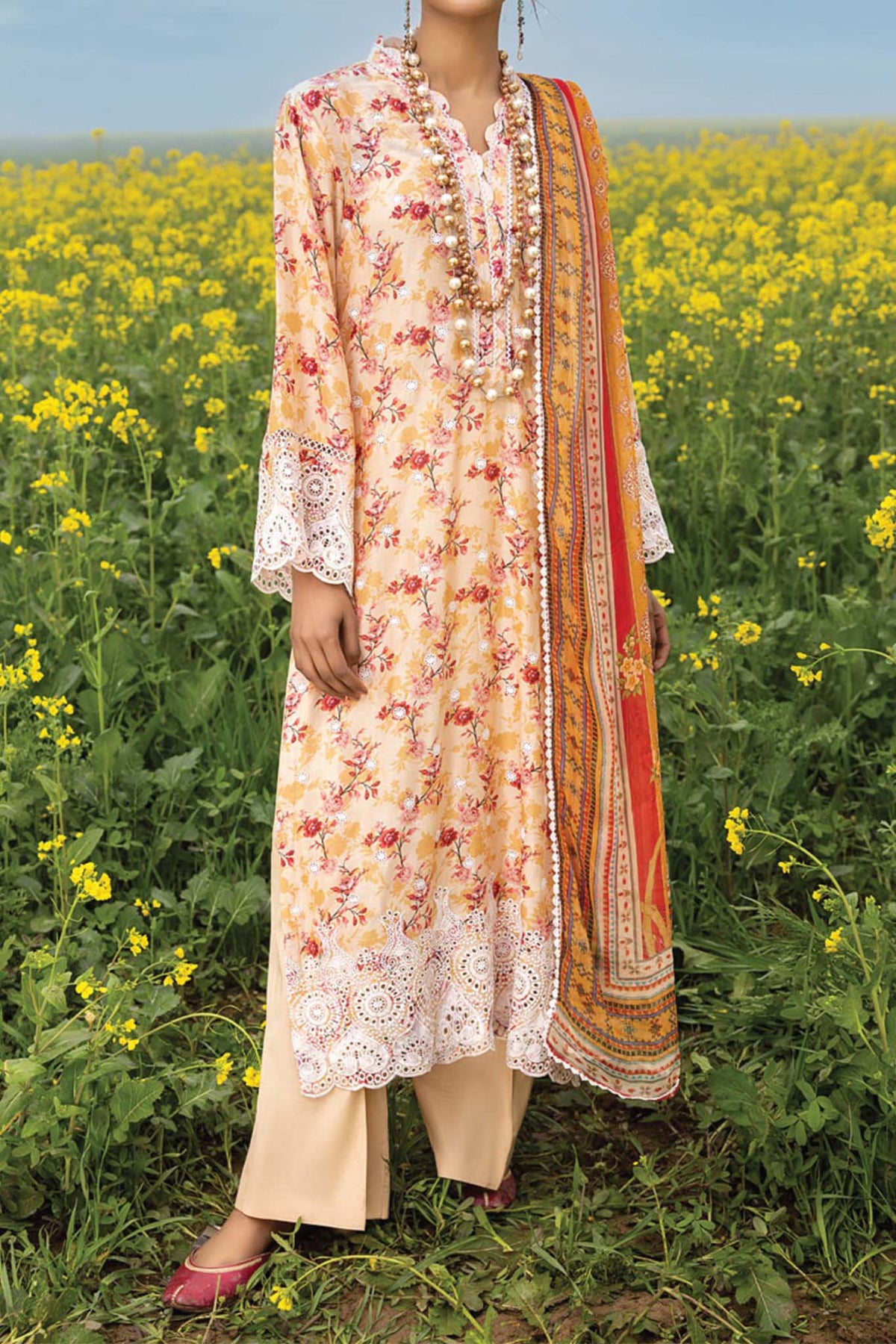 Sarson by Adan's Libas Unstitched 3 Piece Spring Summer Lawn Collection'2023-SA-04