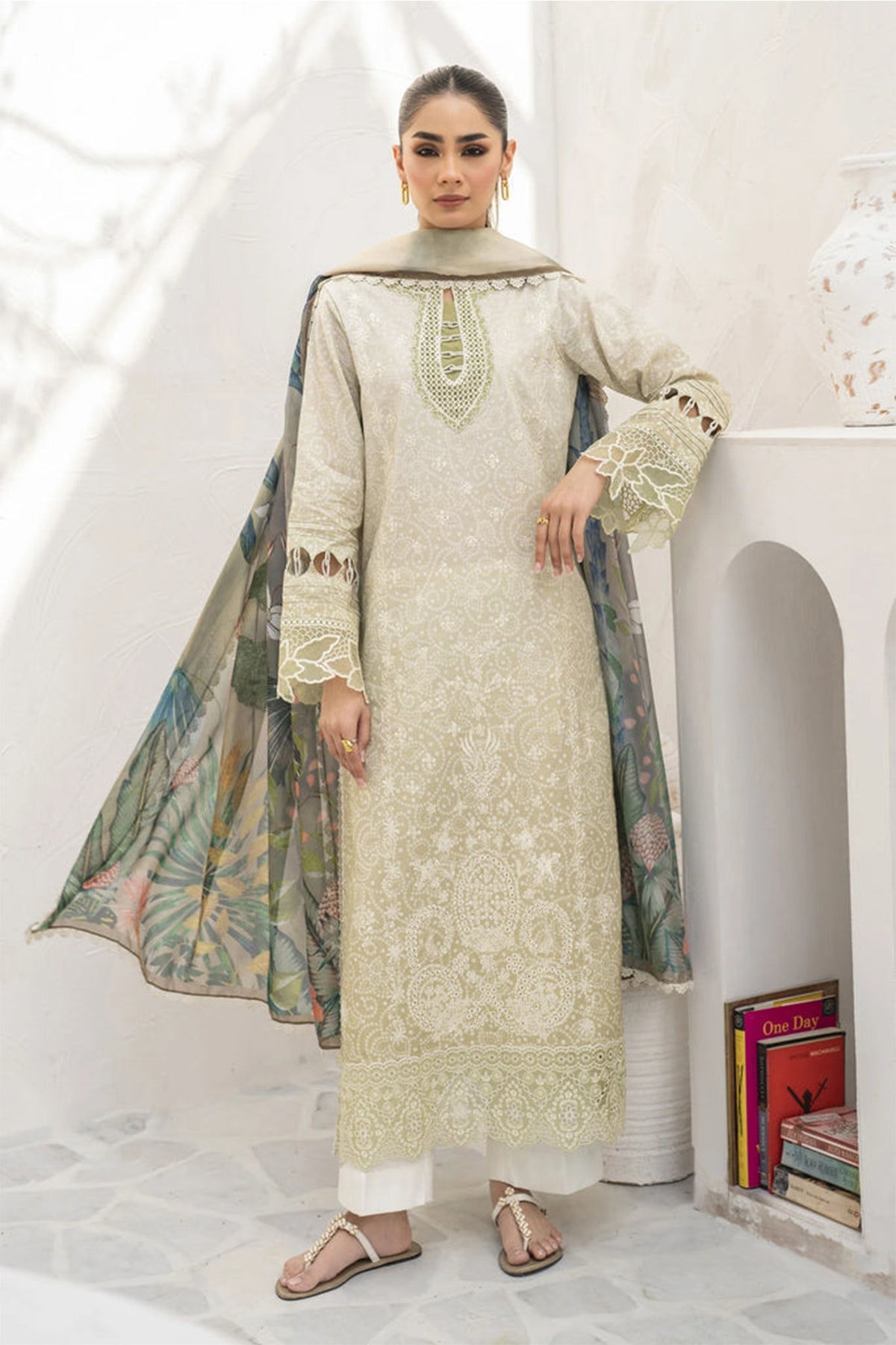 Shezlin By Aabyaan Unstitched 3 Piece Chikankari Ramadan Edit Collection'2024-AR-15-Roha