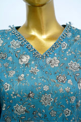 Bin Saeed Stitched 3 Piece Exclusive Printed Lawn Vol-13 Suit-LSM-3241-C.GREEN