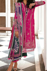 Iris by Jazmin Unstitched 3 Piece Spring Summer Lawn Collection'2023-02-Bright Fuchsia