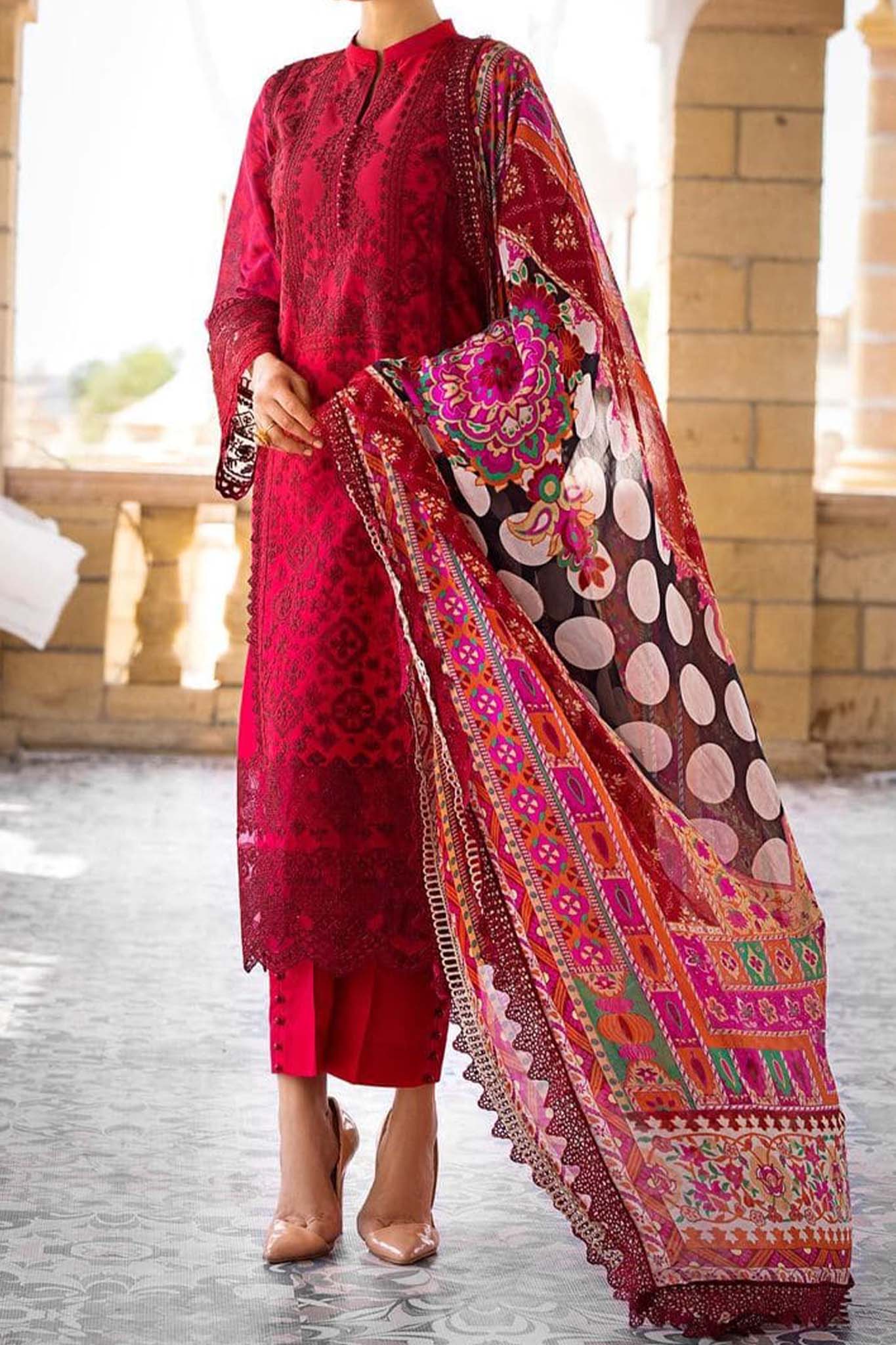 Zainab Chottani Unstitched 3 Piece Eid Luxury Lawn Collection'2023-ZC-03-A