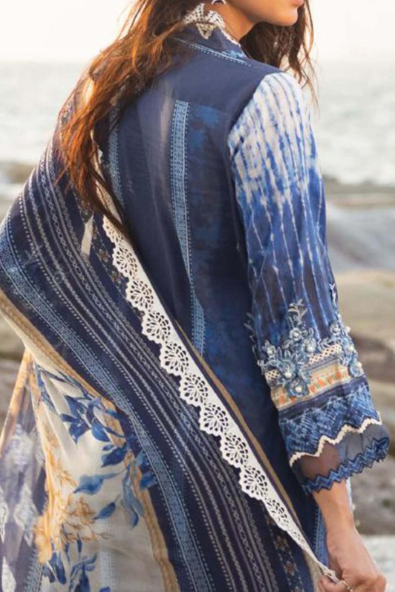 Elaf Unstitched 3 Piece Signature Emb Lawn Collection'2023-ESC-04-B