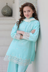 Maya By Shanzey Stitched 3 Piece Emb Cambric Suit-SHK-7203