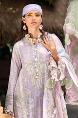 Zoha by Ansab Jahangir Unstitched 3 Piece Luxury Lawn Collection'2024-AJ-LL24-01-Cananga