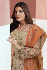 Minhal By Ramsha Unstitched 3 Piece Luxury Organza Vol-13 Collection'2025-M-1305