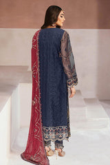 Minhal By Ramsha Unstitched 3 Piece Luxury Organza Vol-13 Collection'2025-M-1304