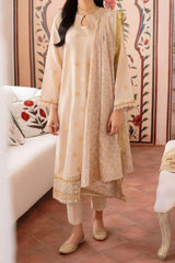 Cross Stitch Unstitched 3 Piece Premium Eid Lawn Collection'2023-07-Rose Dust