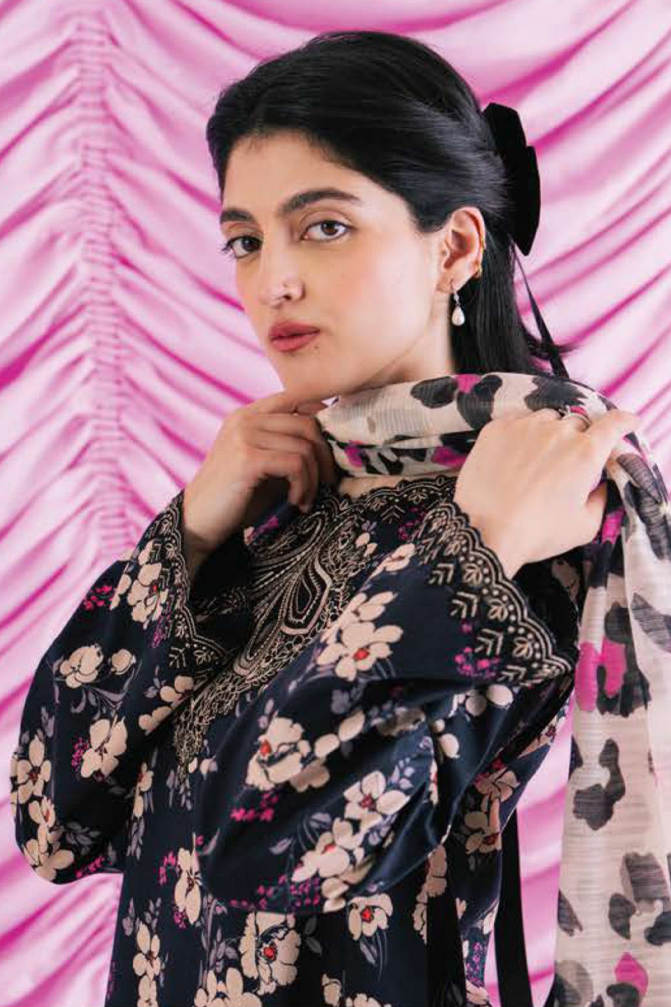 Rinesa by Ayzel Unstitched 3 Piece Lawn Vol-03 Collection'2024-AZL-07-Sena