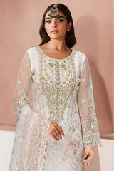 Minhal By Ramsha Unstitched 3 Piece Luxury Organza Vol-13 Collection'2025-M-1303