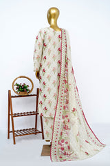 Bin Saeed Stitched 3 Piece Exclusive Printed Lawn Vol-13 Suit-LSM-3238-PISTA