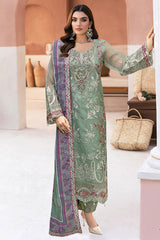 Minhal By Ramsha Unstitched 3 Piece Luxury Organza Vol-13 Collection'2025-M-1302