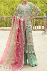 Marwa by Maryam Hussain Unstitched 3 Piece Wedding Collection'2023-MLF-07-Dastaan