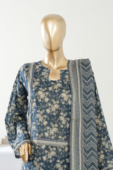Bin Saeed Stitched 3 Piece Exclusive Printed Lawn Vol-09 Suit-LSM-2934-BLUE