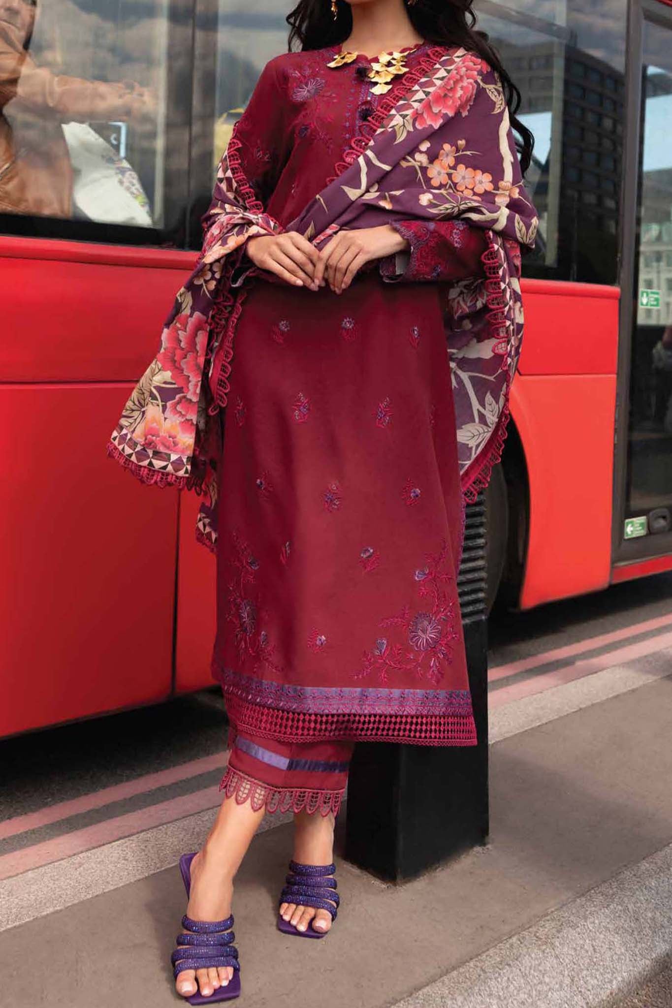 Broadway by Mushq Unstitched 3 Piece Winter Collection'2023-MNW-07