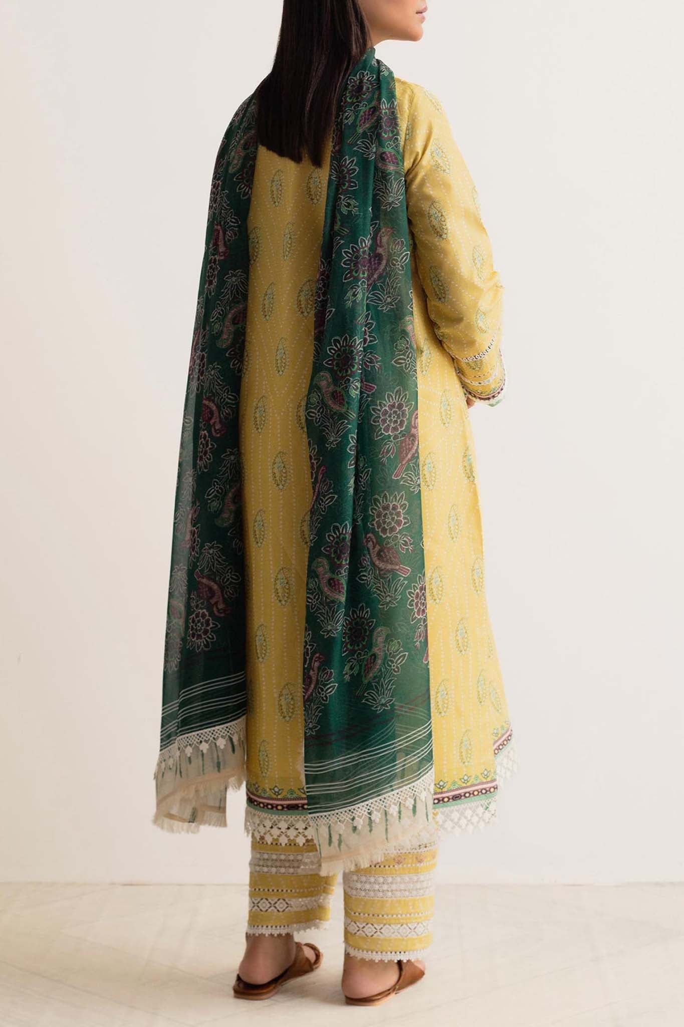 Coco Prints by Zara Shahjahan Unstitched 3 Piece Lawn Collection'2024-D-10-Champa