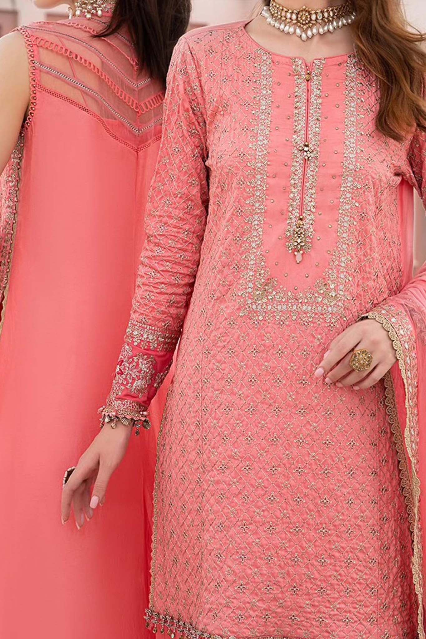 Maria B Sateen Unstitched 3 Piece Fall Collection'2023-CST-01
