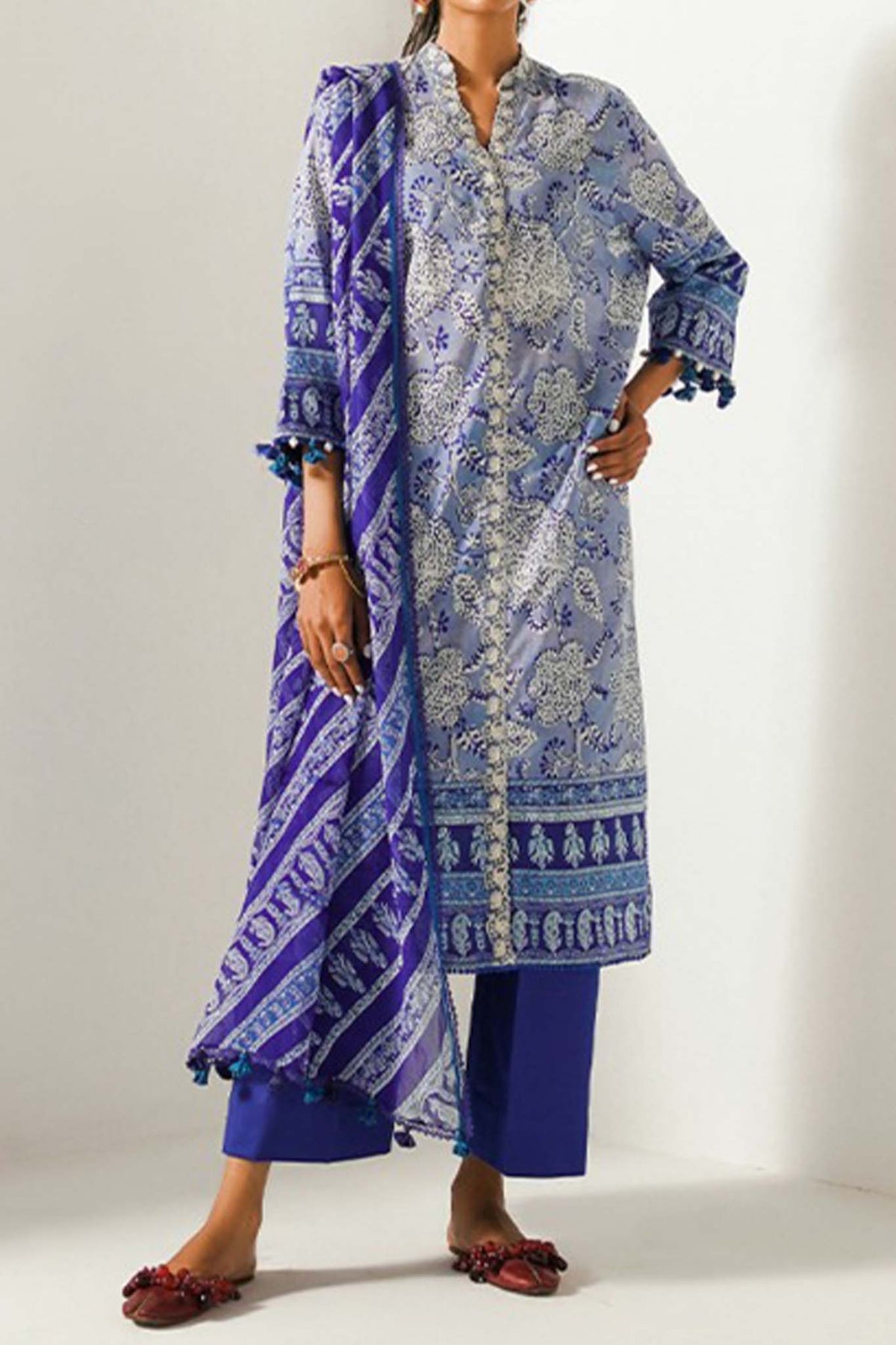 Mahay by Sana Safinaz Unstitched 3 Piece Summer Lawn Collection'2023-SSM-08-A