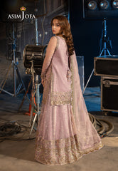 Asim Jofa Unstitched 3 Piece Luxury Festive Rejoice AJLFF-18 Embroidered Zari Check Net 3 Pcs