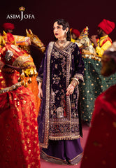 Asim Jofa Makhmal Ajmv-10 Embroidered Velvet 3 Pcs