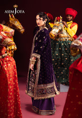 Asim Jofa Makhmal Ajmv-10 Embroidered Velvet 3 Pcs