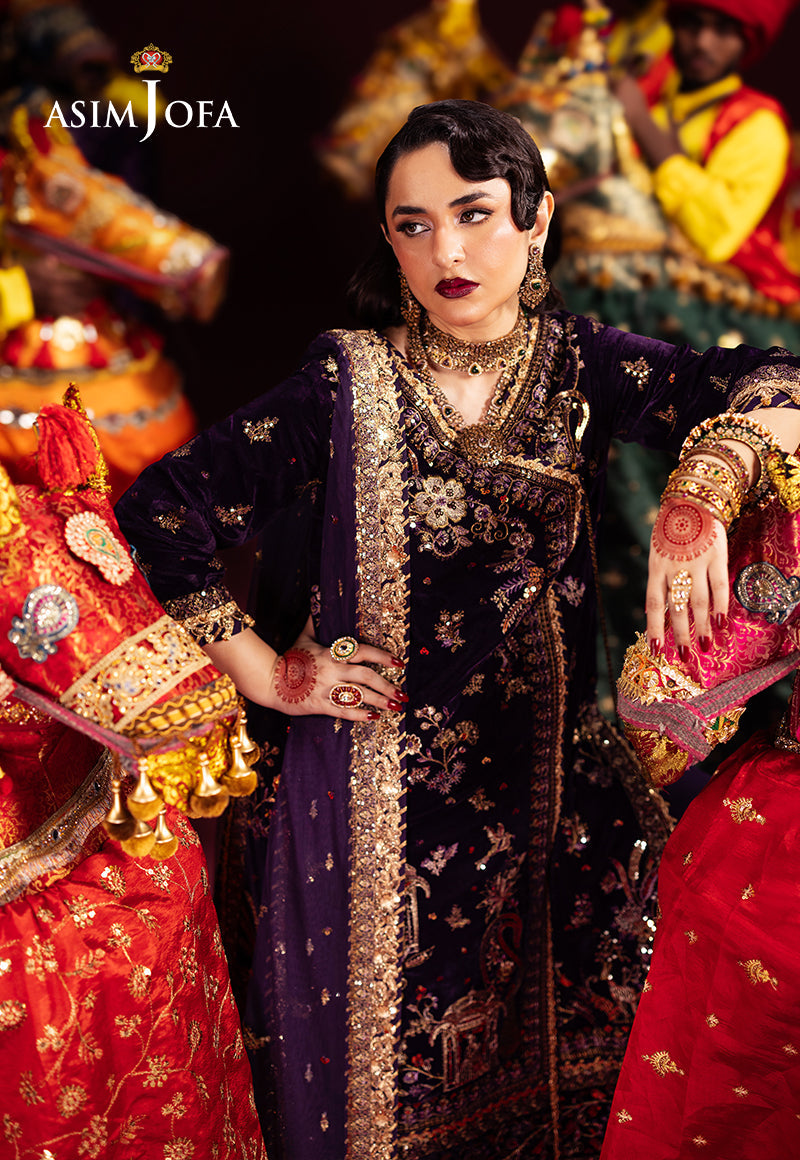 Asim Jofa Makhmal Ajmv-10 Embroidered Velvet 3 Pcs
