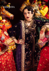 Asim Jofa Makhmal - Pret 24 Ajmvp-10 Embroidered Velvet Stitched 3 Pcs