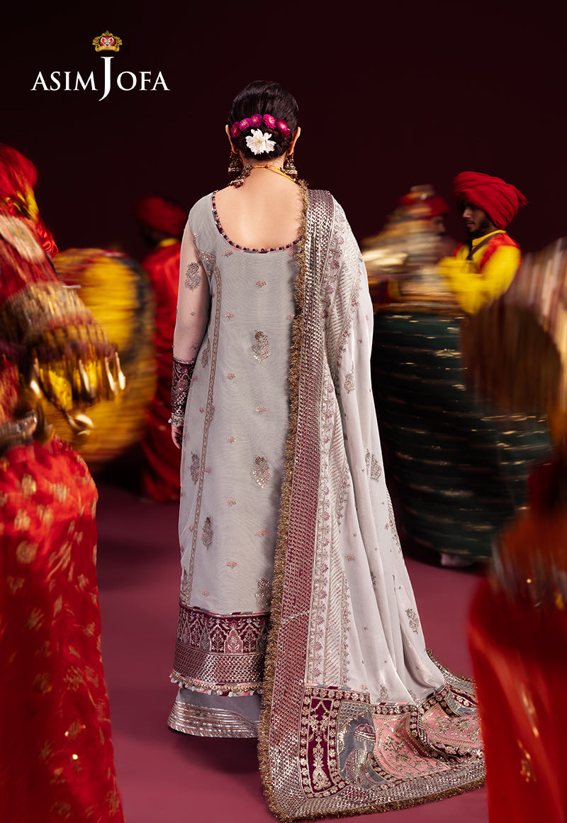Asim Jofa Makhmal Ajmv-07 Embroidered Velvet 3 Pcs