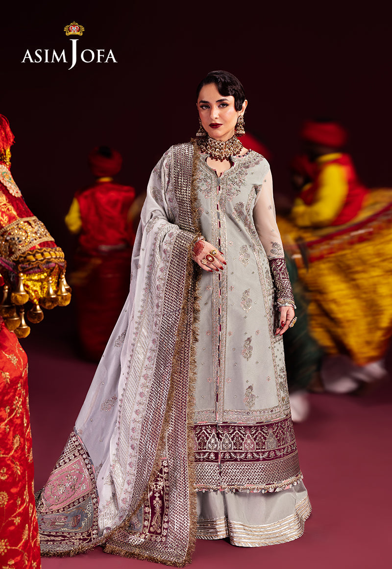 Asim Jofa Makhmal Ajmv-07 Embroidered Velvet 3 Pcs