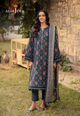 Asim Jofa Prints Unstitched Drop 1 Ajubj-17 Printed Lawn 3 Pcs