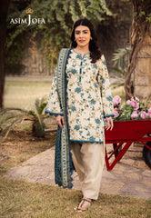 Asim Jofa Designers Limited Edition Pret Ajubj-34 Printed Lawn Stitched 3 Pc