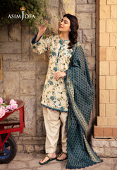 Asim Jofa Designers Limited Edition Pret Ajubj-34 Printed Lawn Stitched 3 Pc