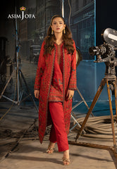 Asim Jofa Unstitched 3 Piece Luxury Festive Rejoice AJLFF-12 Embroidered Paper Cotton 2 Pcs