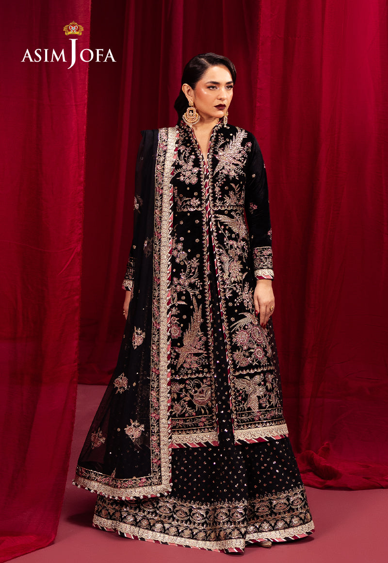 Asim Jofa Makhmal Ajmv-01 Embroidered Velvet 3 Pcs