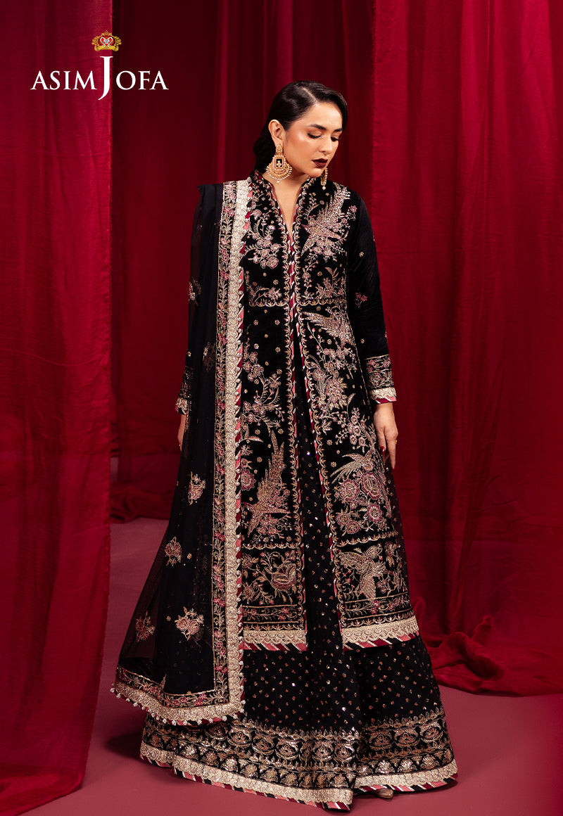 Asim Jofa Makhmal Ajmv-01 Embroidered Velvet 3 Pcs