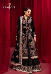 Asim Jofa Makhmal Ajmv-01 Embroidered Velvet 3 Pcs