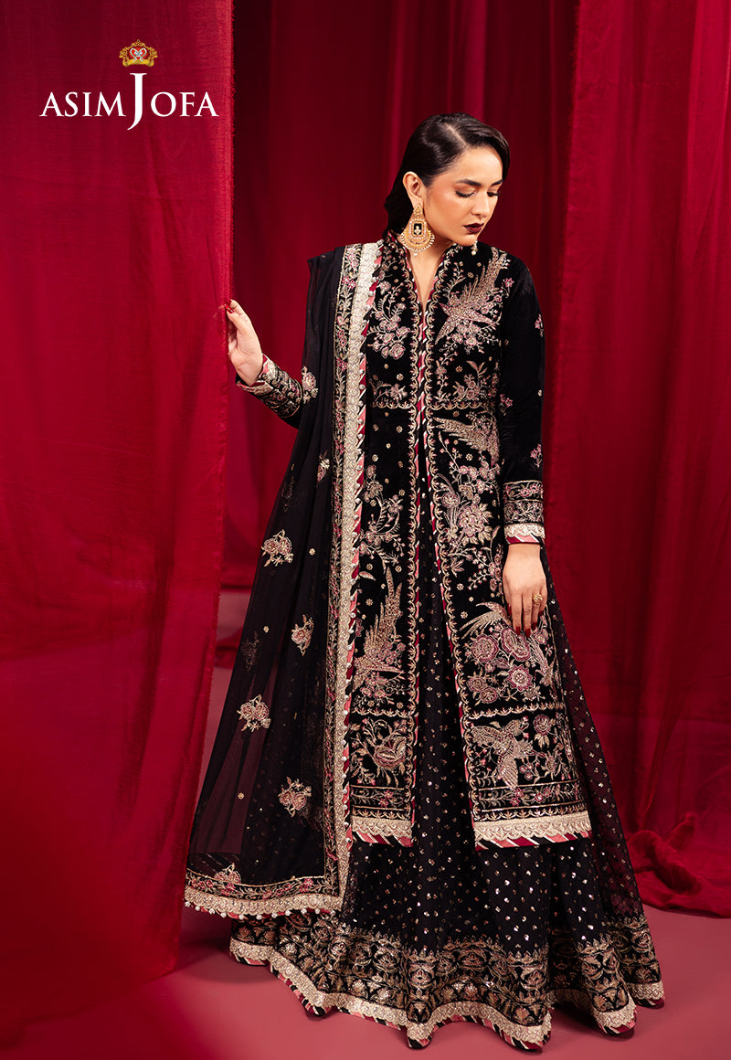 Asim Jofa Makhmal Ajmv-01 Embroidered Velvet 3 Pcs