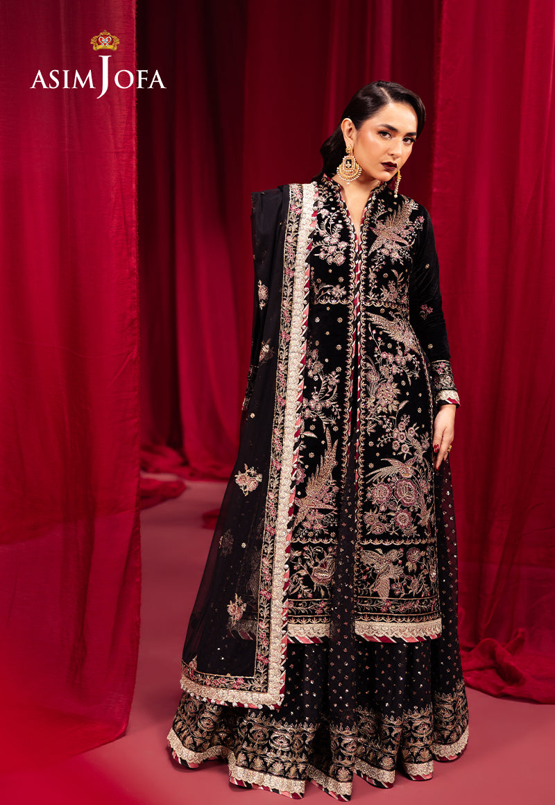 Asim Jofa Makhmal Ajmv-01 Embroidered Velvet 3 Pcs