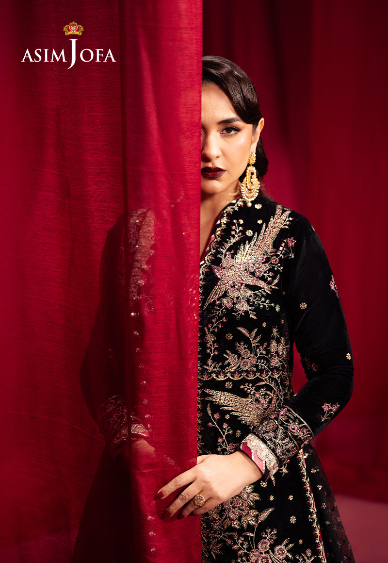 Asim Jofa Makhmal Ajmv-01 Embroidered Velvet 3 Pcs