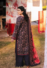 Asim Jofa Prints Unstitched Drop 1 Ajubj-18 Printed Lawn 3 Pcs
