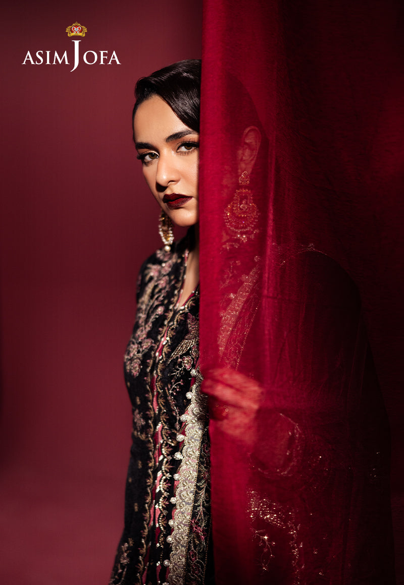 Asim Jofa Makhmal Ajmv-01 Embroidered Velvet 3 Pcs