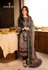 Asim Jofa Designers Limited Edition Pret Ajubj-03 Printed Embroidered Lawn Stitched 3 Pc