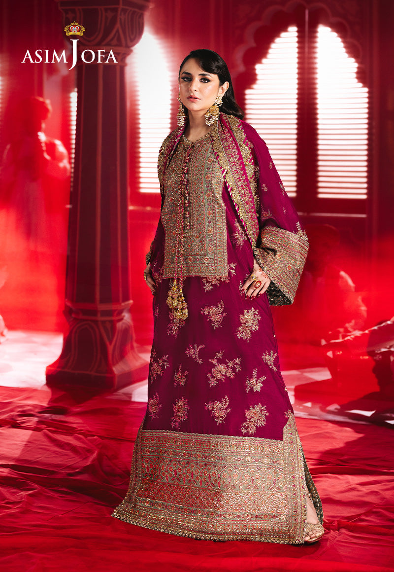 Asim Jofa Makhmal Ajmv-06 Embroidered Velvet 2 Pcs